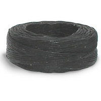 Waxed Linen Thread - Black 25 yds