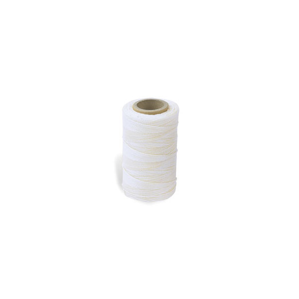 Waxed Nylon Sewing Thread - White (247 metres)